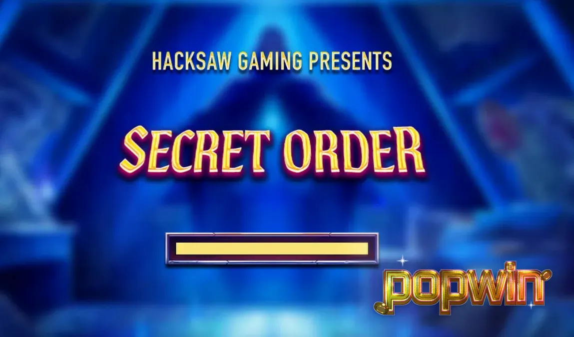 Tampilan visual slot Secret Order dengan tema okultisme dan simbol mistis